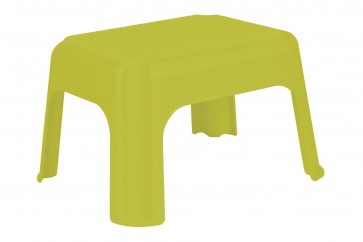 Plastový taburet zelený, 36,5x30x24 cm - POSLEDNÝCH 7 KS