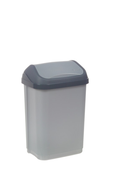 Odpadkový kôš "Swing-Bin" 10 l, strieborný   POSLEDNÉ 3 KS