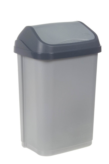 Odpadkový kôš "Swing-Bin" 25 l, strieborný - POSLEDNÉ 3 KS