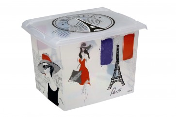 Plastový box Fashion, "FRANCE", 39x29x27cm - POSLEDNÝ 1 KS