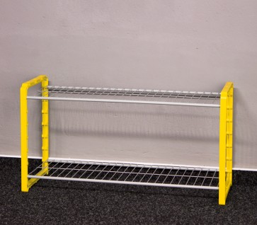 Kovový botník Combi, žltý, 6 párov topánok, Posledný kus