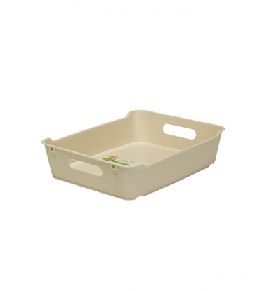 Plastový box LOFT A5, krémový, 28x22x6,5 cm. POSLEDNÝ 1 KS
