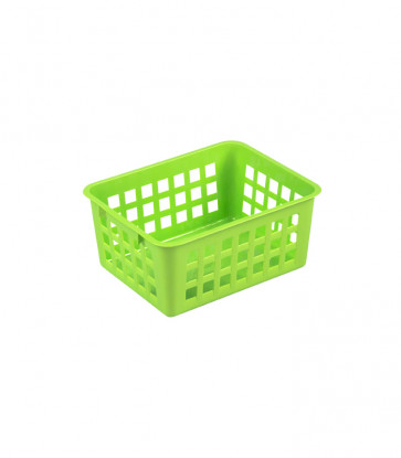 Plastový košík, A7 zelený, 14x11x6 cm - POSLEDNÉ 2 KS