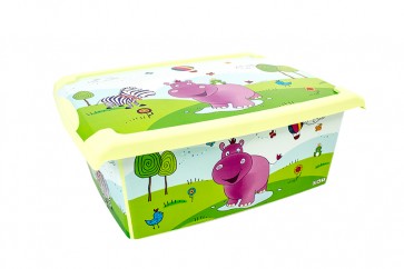 Plastový box Fashion, "Hippo", 39x29x14cm