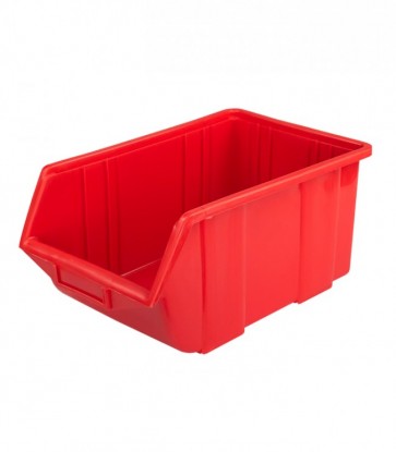 Box na drobný materiál, malý, červený, 11x16,5x7,5 cm