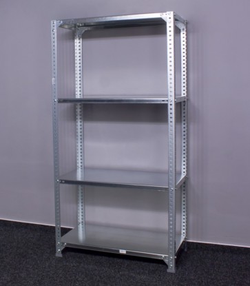 Kovový regál Metal, 4 police, 150x60x40 cm, 100 kg
