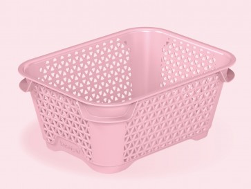 Plastový košík Mirko, A7, ružový, 16x12x7 cm - POSLEDNÝCH 20 KS