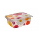 Plastový box Fashion, "Pink Flowers", 39x29x14 cm - POSLEDNÉ 3 KS