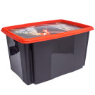 Plastový box Star Wars, 45l, čierny s vekom, 55 x 39,5x29,5 cm