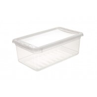 Plastový box Basixx 5,6 l, priehľadný.