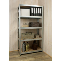 Kovový regál Helios, 5 políc, 196x100x40 cm, 275 kg