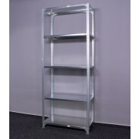 Kovový regál Metal, 5 políc, 200x60x30 cm, 100 kg