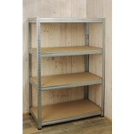 Kovový regál Helios, 4 police, 180x90x30 cm, 175 kg