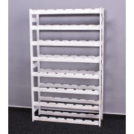 Regál na víno Raced, na 56 fliaš, Provance - biely, 118x73x25 cm