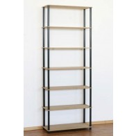 Regál kombinovaný Dedal, 7 políc, 210x80x33 cm