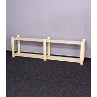 Drevený regál, 2 police