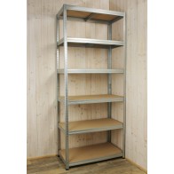 Kovový regál Helios, 6 políc, 213x120x45 cm, 275 kg