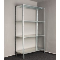 Kovový regál Idea, 4 police, 200x100x30 cm, 90kg