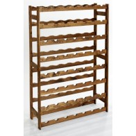 Regál na víno Raced, na 56 fliaš, Lazur - palisander, 118x73x25 cm