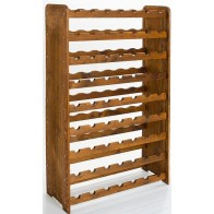 Regál na víno Racon, na 63 fliaš, odtieň Lazur - palisander, 118x73x25 cm