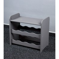 Regál na víno na 8 fliaš, tmavo sivý, 38x42x27 cm   POSLEDNÉ 3 KS