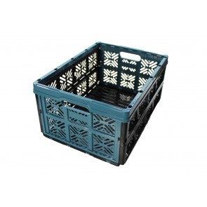Plastový skladací box, malý, modrý