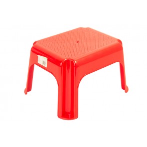 Plastový taburet červený, 36,5x30x24 cm - POSLEDNÉ 3 KS