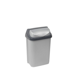 Odpadkový kôš "Roll-Top" 10 l, strieborný   POSLEDNÉ 4 KS