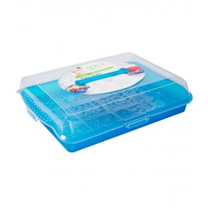 Plastový box PARTY, modrý, 35x45x11 cm   POSLEDNÉ 3 KS