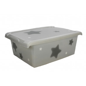 Plastový box Fashion, "Hviezda", 39x29x14cm   POSLEDNÉ 3 KS