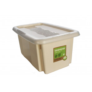 Plastový box Colours, 7 l, krémový s vekom   POSLEDNÝCH 7 KS