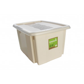 Plastový box Colours, 15 l, krémový s vekom 