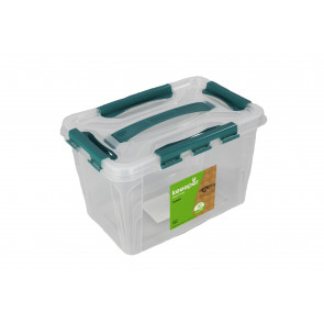 Plastový Clippy box, 10 l, priehľadný, 39x19x12,4cm - POSLEDNÝCH 5 KS