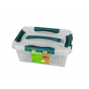 Plastový Clippy box, 6,6 l, priehľadný, 29x19x18cm - POSLEDNÝCH 5 KS
