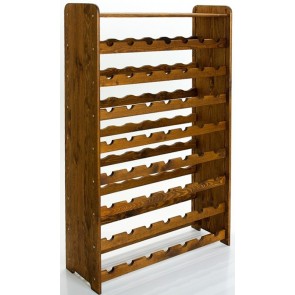 Regál na víno ​​Rack, na 56 fliaš, odtieň Lazur - palisander, 118x72x27 cm