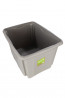 Plastový box Colours, 30 l, šedý s vrchnákom