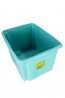 Plastový box Colours, 30 l, modrý s vrchnákom