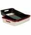 Plastový box LOFT A4, tmavo červený, 37x28,5x6,5 cm.