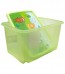 Plastový box Hippo, 45l, zelený s vekom, 55 x 39,5x29,5 cm