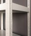 Kovový regál Vega, 5 políc, 180x60x40 cm, 130 kg, biely