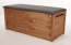 DREVENÁ ÚLOŽNÁ TRUHLA S POLSTROVANÍM, PALISANDR 270L, 51x115x52 cm