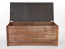 DREVENÁ ÚLOŽNÁ TRUHLA S POLSTROVANÍM, PALISANDR 270L, 51x115x52 cm