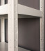 Kovový regál Vega, 5 políc, 180x100x40 cm, 130 kg, biely