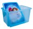 Plastový box Frozen, 45l, modrý s vekom, 55 x 39,5x29,5 cm