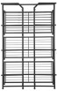 Kovový regál Evolution, čierny, 4 police, 116x67x30 cm