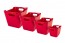 Plastový box LOFT 20 l, tmavo červený, 40x28x25 cm.