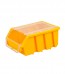 Box na drobný materiál s vekom, malý, žltý, 16x11,6x7,5 cm - POSLEDNÉ 3 KS