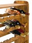 Regál na víno Robon, na 36 fliaš, odtieň Lazur - palisander, 91x63x27 cm