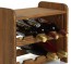 Regál na víno ​​Romman, na 8 fliaš, odtieň Lazur - palisander, 38x42x27 cm