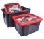 Plastový box Star Wars, 45l, čierny s vekom, 55 x 39,5x29,5 cm